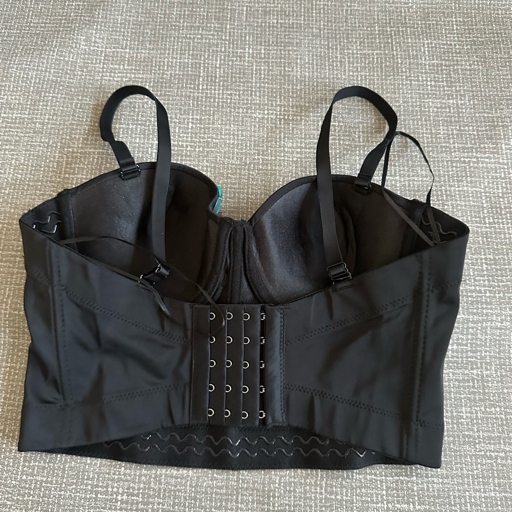 Gemstone Beaded Bustier Crop Top Corset Katy Perry  Festival Club wear size M - Picture 4 of 14